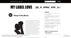 Desktop Screenshot of mylabellove.wordpress.com