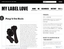 Tablet Screenshot of mylabellove.wordpress.com