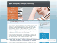 Tablet Screenshot of pressuredparents.wordpress.com