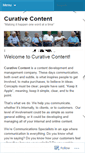 Mobile Screenshot of curativecontent.wordpress.com