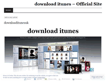 Tablet Screenshot of downloaditunesuk.wordpress.com