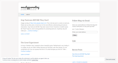Desktop Screenshot of onestepparenting.wordpress.com