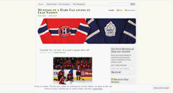 Desktop Screenshot of habsfanintoronto.wordpress.com