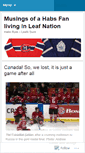 Mobile Screenshot of habsfanintoronto.wordpress.com