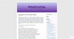 Desktop Screenshot of 365andcounting.wordpress.com