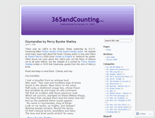 Tablet Screenshot of 365andcounting.wordpress.com