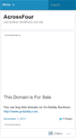 Mobile Screenshot of acrossfour.wordpress.com