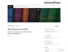 Tablet Screenshot of acrossfour.wordpress.com