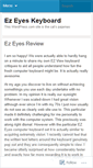 Mobile Screenshot of ezeyeskeyboard.wordpress.com