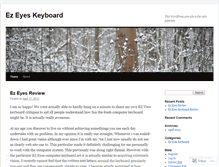 Tablet Screenshot of ezeyeskeyboard.wordpress.com