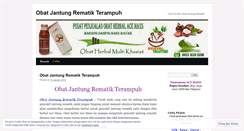 Desktop Screenshot of obatjantungrematikterampuhblog.wordpress.com