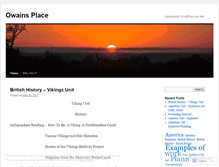 Tablet Screenshot of owainsplace.wordpress.com