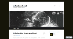 Desktop Screenshot of defundabortionab.wordpress.com