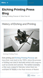 Mobile Screenshot of etchingprintingpress.wordpress.com