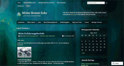 Desktop Screenshot of bonsaiecke.wordpress.com