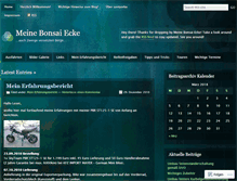 Tablet Screenshot of bonsaiecke.wordpress.com