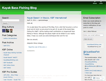 Tablet Screenshot of kayakbassfishingblog.wordpress.com