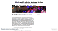 Desktop Screenshot of goulburnmusicandarts.wordpress.com