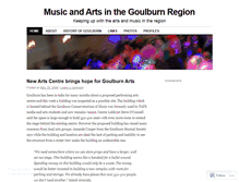 Tablet Screenshot of goulburnmusicandarts.wordpress.com