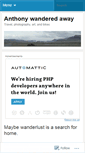 Mobile Screenshot of anthonywanderedaway.wordpress.com