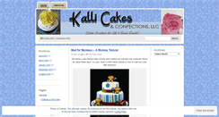 Desktop Screenshot of kallicakes.wordpress.com