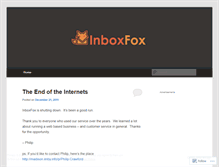 Tablet Screenshot of inboxfox.wordpress.com