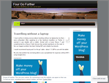 Tablet Screenshot of fourgofurther.wordpress.com