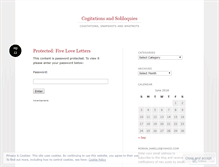 Tablet Screenshot of jamcogitations.wordpress.com