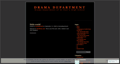 Desktop Screenshot of dramadepartment.wordpress.com