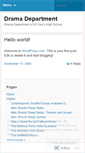 Mobile Screenshot of dramadepartment.wordpress.com