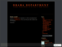 Tablet Screenshot of dramadepartment.wordpress.com