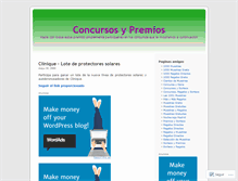 Tablet Screenshot of concursosypremios.wordpress.com