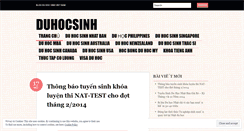 Desktop Screenshot of duhocsinh.wordpress.com