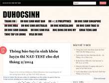 Tablet Screenshot of duhocsinh.wordpress.com