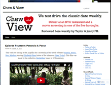 Tablet Screenshot of chewandview.wordpress.com