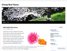 Tablet Screenshot of cheapbudvases.wordpress.com