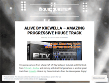 Tablet Screenshot of liquiddubstep.wordpress.com