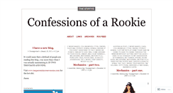 Desktop Screenshot of confessionsofarookie.wordpress.com