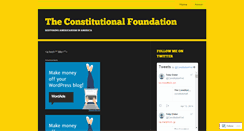 Desktop Screenshot of constitutionalfoundation.wordpress.com