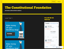 Tablet Screenshot of constitutionalfoundation.wordpress.com