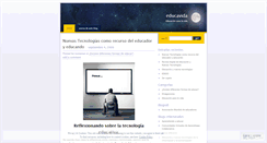 Desktop Screenshot of educavida.wordpress.com