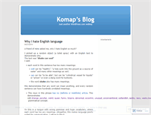 Tablet Screenshot of komap.wordpress.com