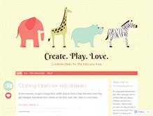 Tablet Screenshot of createplaylove.wordpress.com