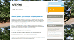 Desktop Screenshot of apenyo.wordpress.com