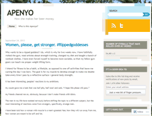 Tablet Screenshot of apenyo.wordpress.com