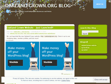 Tablet Screenshot of oaklandgrown.wordpress.com
