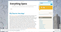 Desktop Screenshot of neweverythingopera.wordpress.com