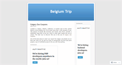 Desktop Screenshot of belgiumtrip.wordpress.com
