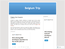 Tablet Screenshot of belgiumtrip.wordpress.com