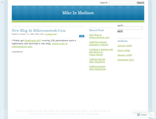 Tablet Screenshot of mikeinmadison.wordpress.com